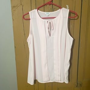 J crew outlet soft pink sleeveless blouse size small